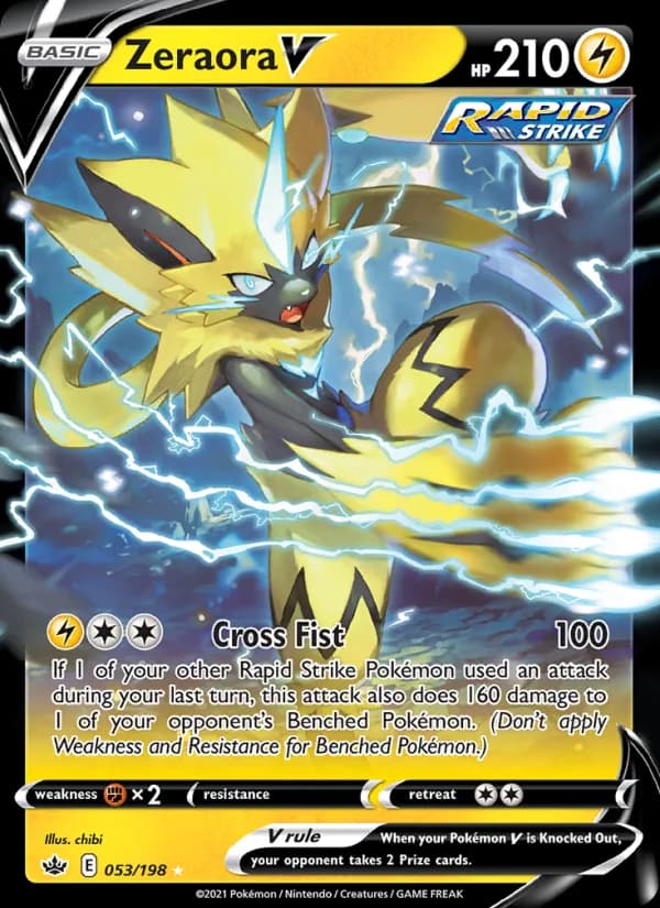 Zeraora V 53/198, Chilling Reign