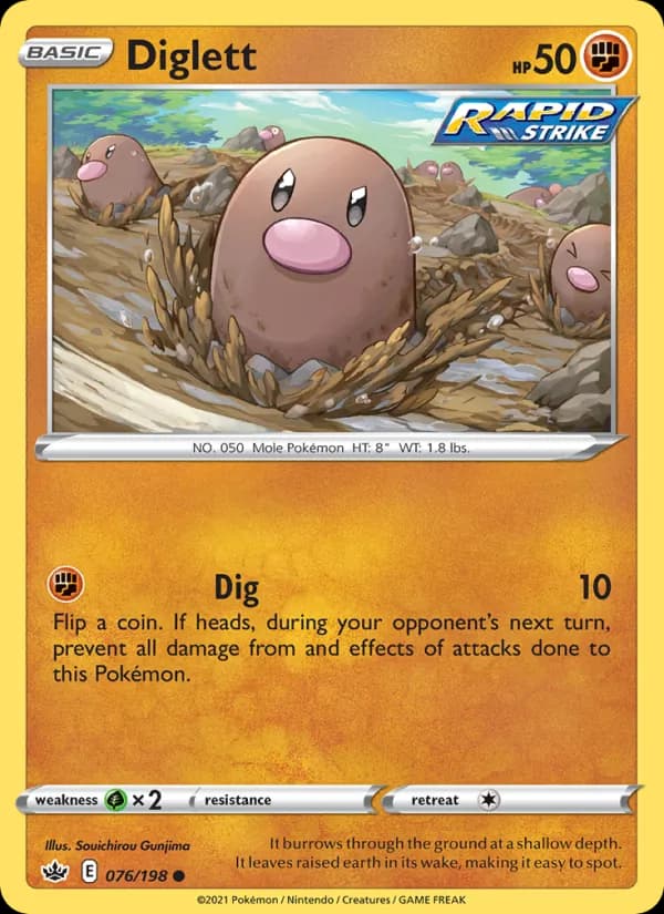 Diglett 76/198, Chilling Reign