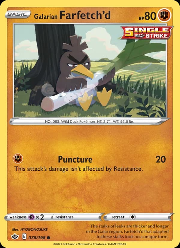 Galarian Farfetch'd 78/198, Chilling Reign