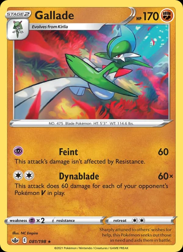 Gallade 81/198, Chilling Reign