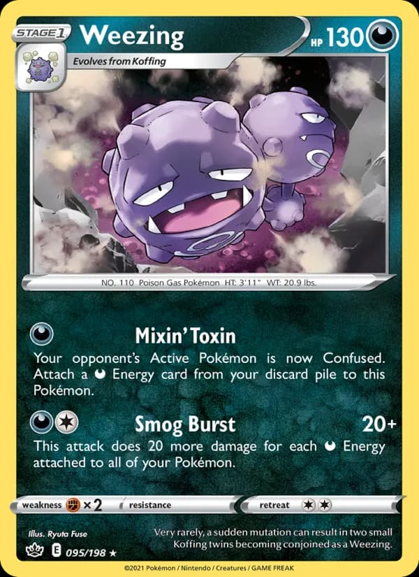 Weezing 95/198, Chilling Reign
