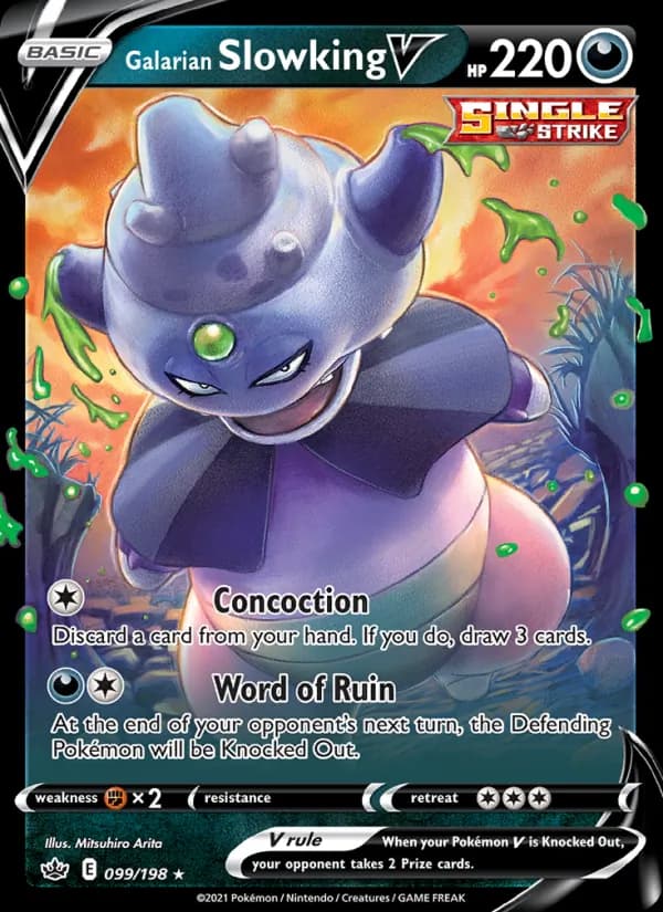 Galarian Slowking V 99/198, Chilling Reign
