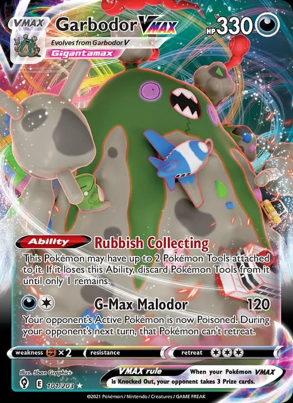 Garbodor VMAX 101/203, Evolving Skies