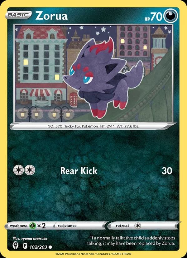 Zorua 102/203, Evolving Skies