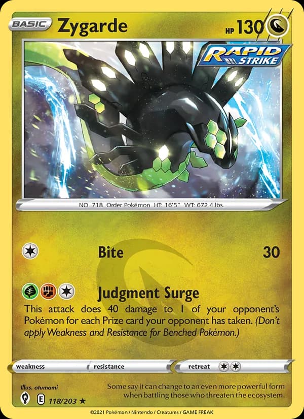Zygarde 118/203, Evolving Skies