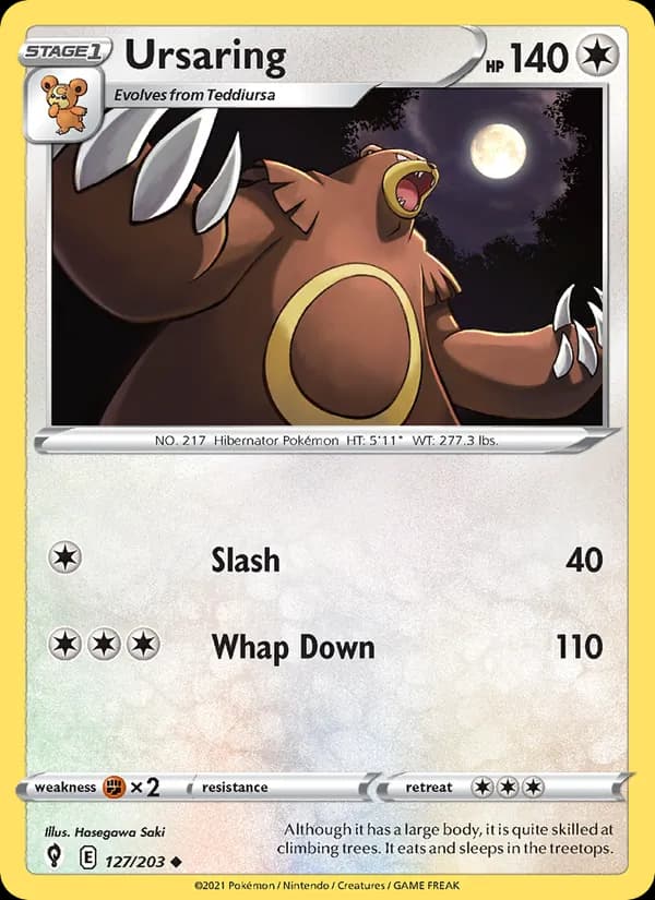 Ursaring 127/203, Evolving Skies