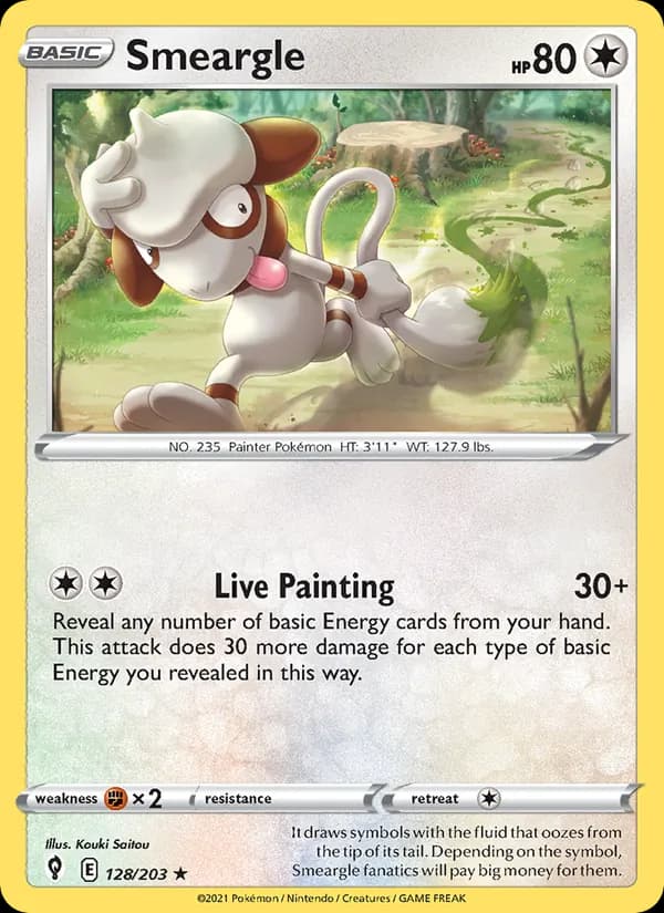 Smeargle 128/203, Evolving Skies