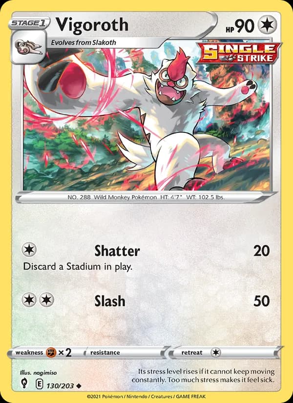 Vigoroth 130/203, Evolving Skies
