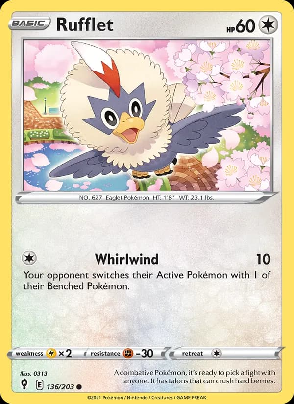 Rufflet 136/203, Evolving Skies