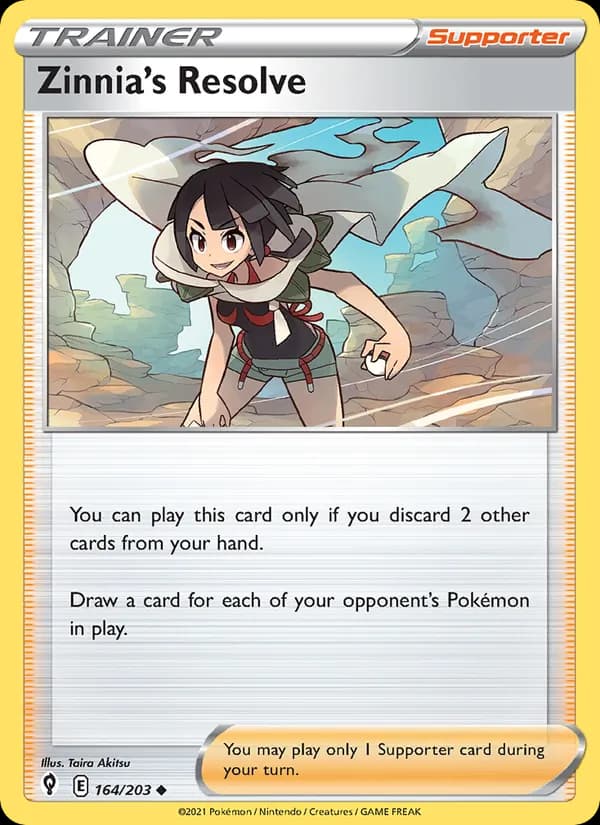 Zinnia's Resolve 164/203, Evolving Skies