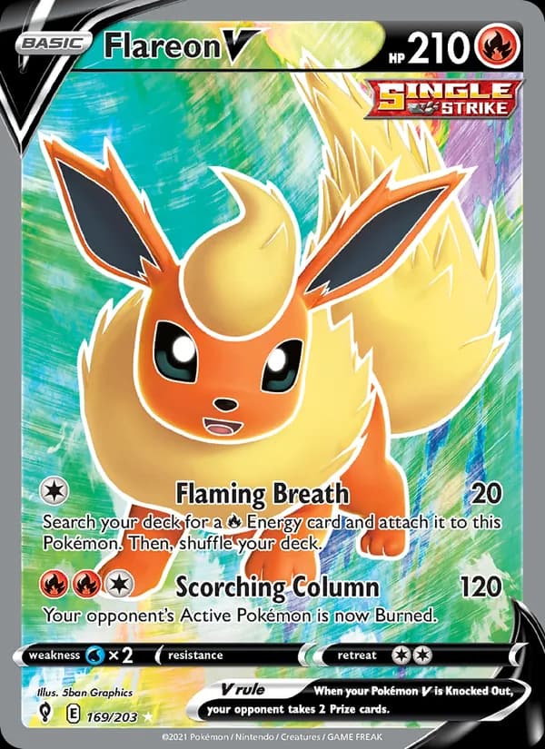 Flareon V 169/203, Evolving Skies