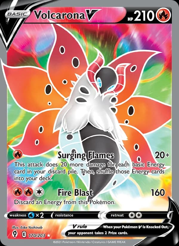 Volcarona V 170/203, Evolving Skies