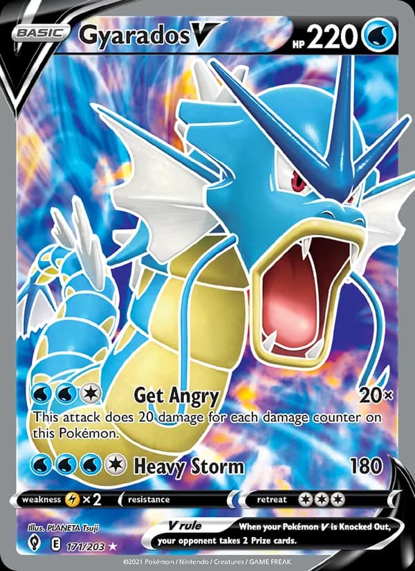 Gyarados V 171/203, Evolving Skies