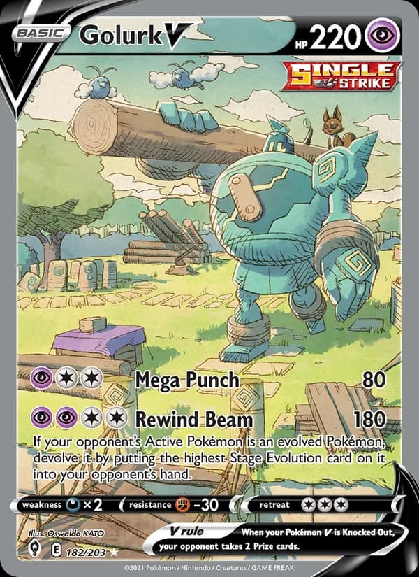 Golurk V 182/203, Evolving Skies