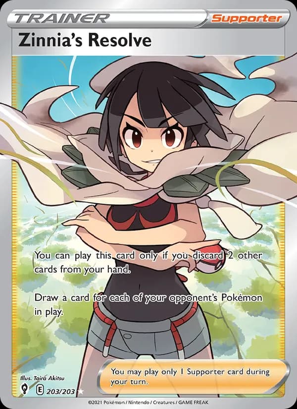 Zinnia's Resolve 203/203, Evolving Skies
