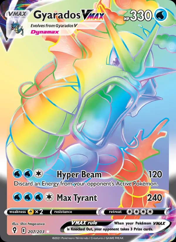 Gyarados VMAX 207/203, Evolving Skies