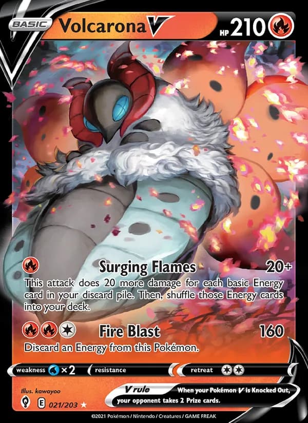 Volcarona V 21/203, Evolving Skies