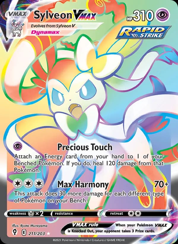 Sylveon VMAX 211/203, Evolving Skies