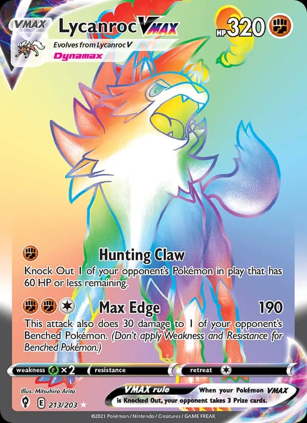 Lycanroc VMAX 213/203, Evolving Skies