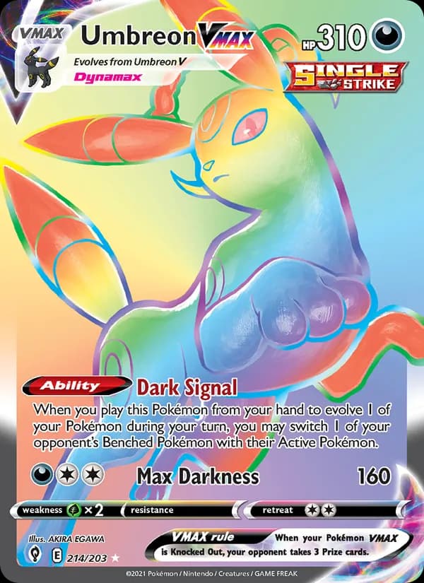 Umbreon VMAX 214/203, Evolving Skies