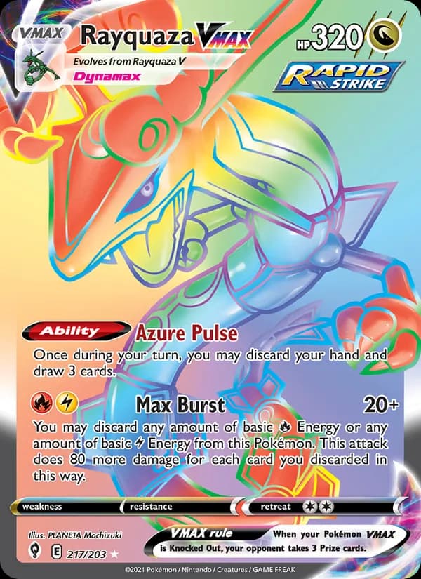Rayquaza VMAX 217/203, Evolving Skies