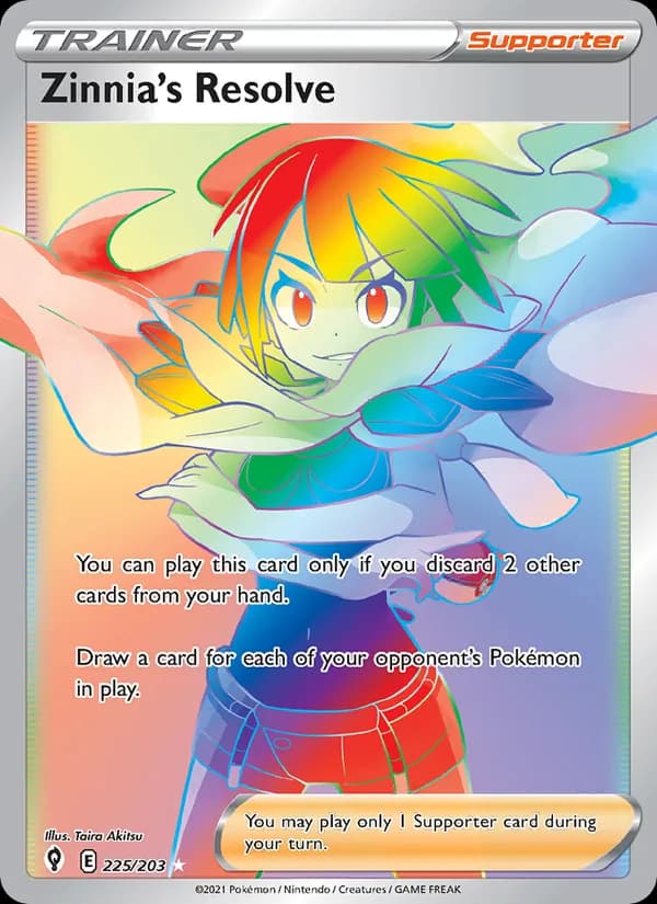 Zinnia's Resolve 225/203, Evolving Skies