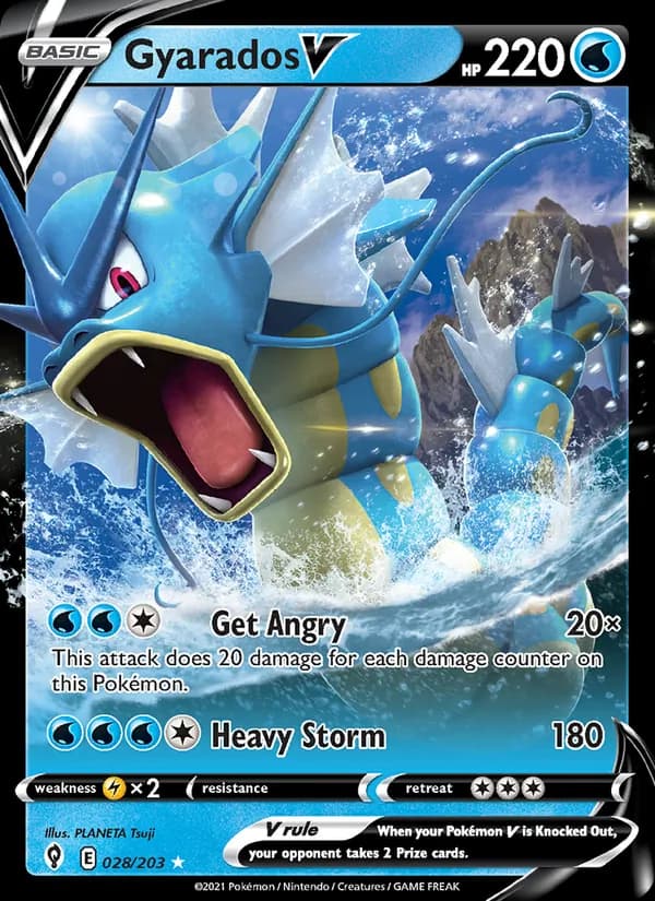 Gyarados V 28/203, Evolving Skies