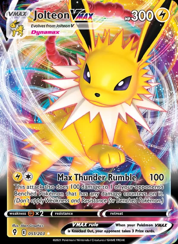 Jolteon VMAX 51/203, Evolving Skies