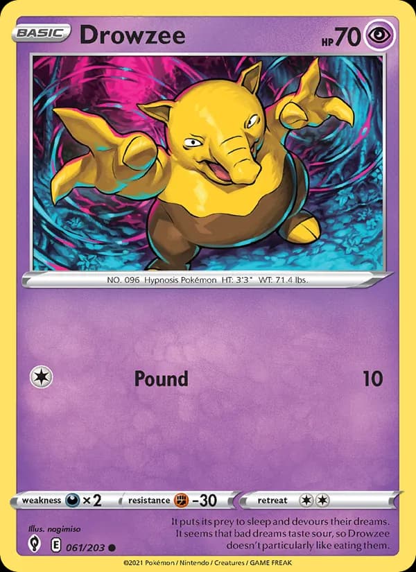 Drowzee 61/203, Evolving Skies