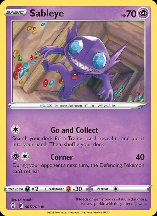 Sableye 67/203, Evolving Skies