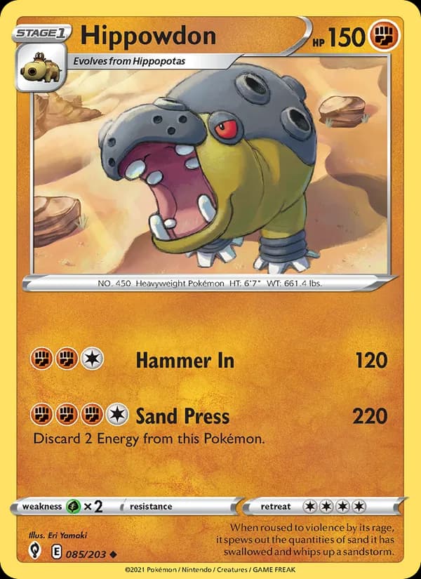 Hippowdon 85/203, Evolving Skies