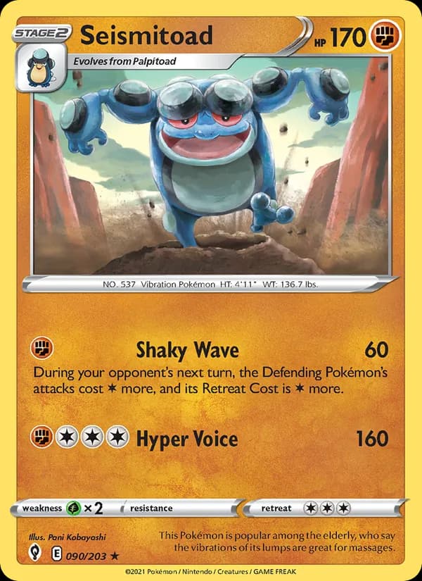 Seismitoad 90/203, Evolving Skies