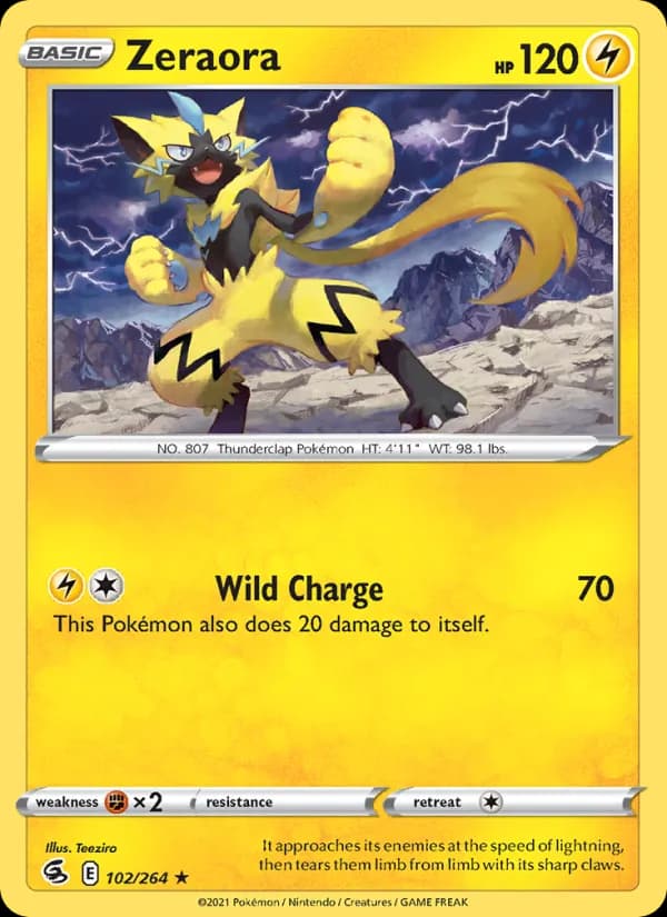 Zeraora 102/264, Fusion Strike