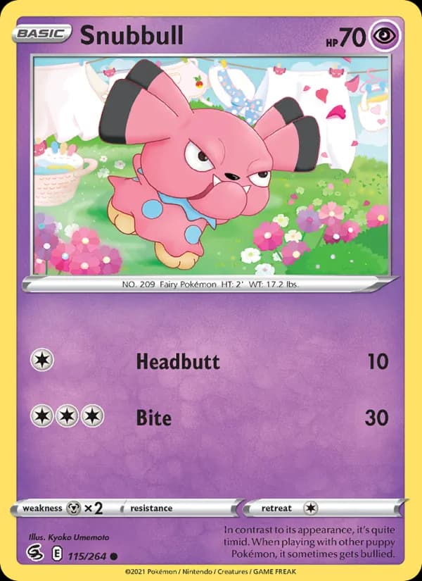 Snubbull 115/264, Fusion Strike