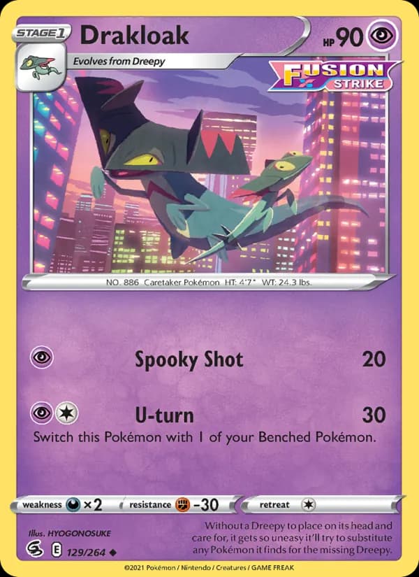 Drakloak 129/264, Fusion Strike
