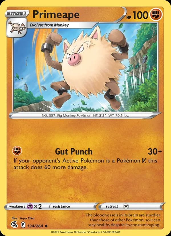 Primeape 134/264, Fusion Strike