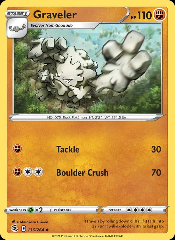 Graveler 136/264, Fusion Strike