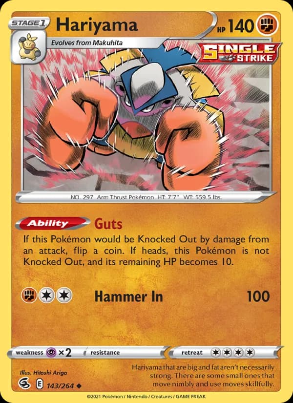 Hariyama 143/264, Fusion Strike