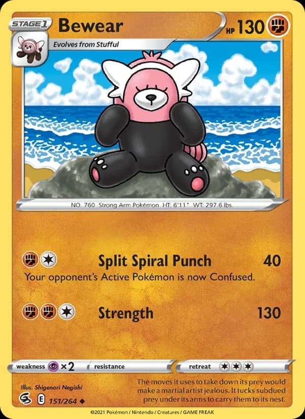 Bewear 151/264, Fusion Strike