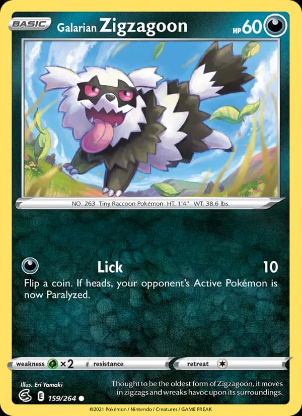 Galarian Zigzagoon 159/264, Fusion Strike