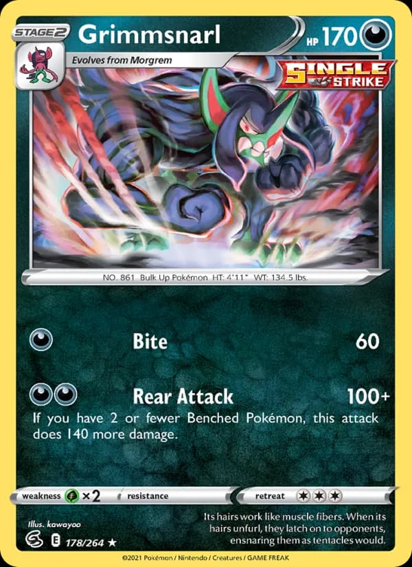 Grimmsnarl 178/264, Fusion Strike