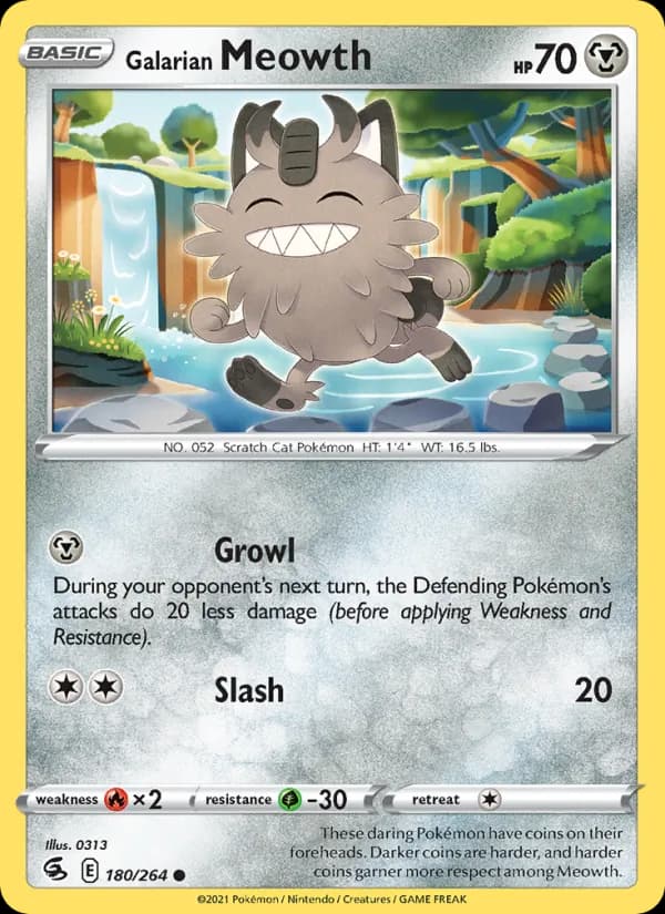 Galarian Meowth 180/264, Fusion Strike