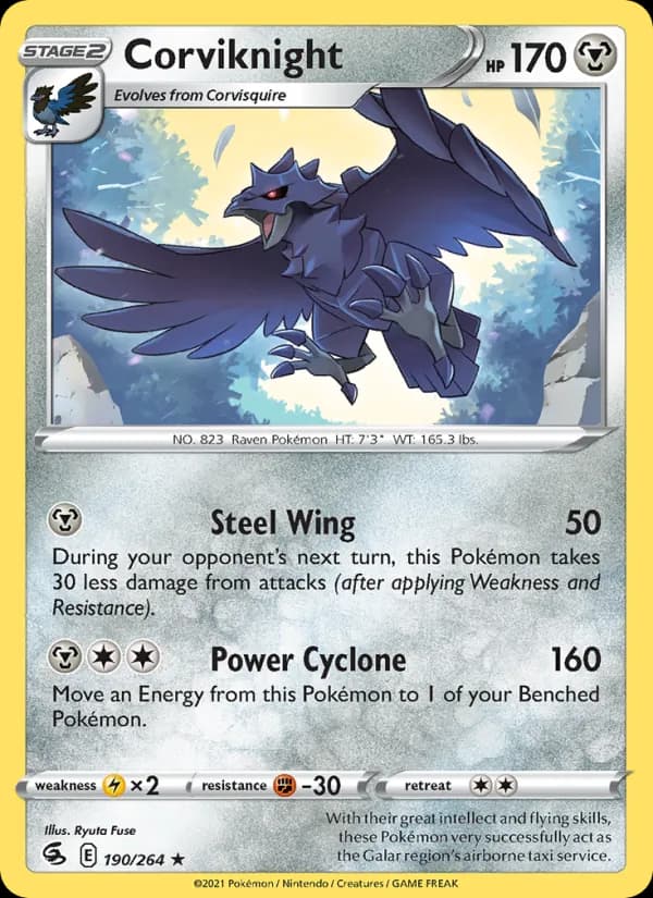 Corviknight 190/264, Fusion Strike