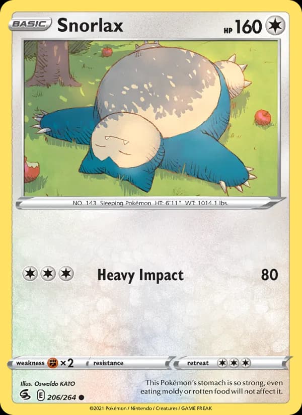 Snorlax 206/264, Fusion Strike