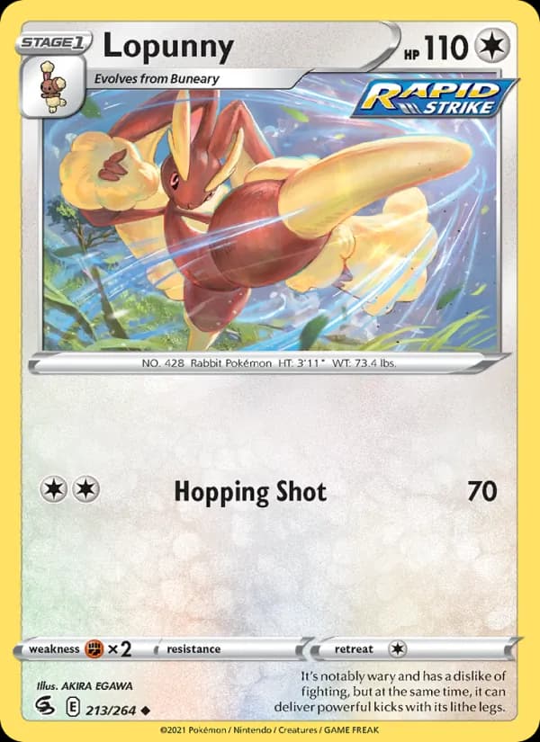 Lopunny 213/264, Fusion Strike