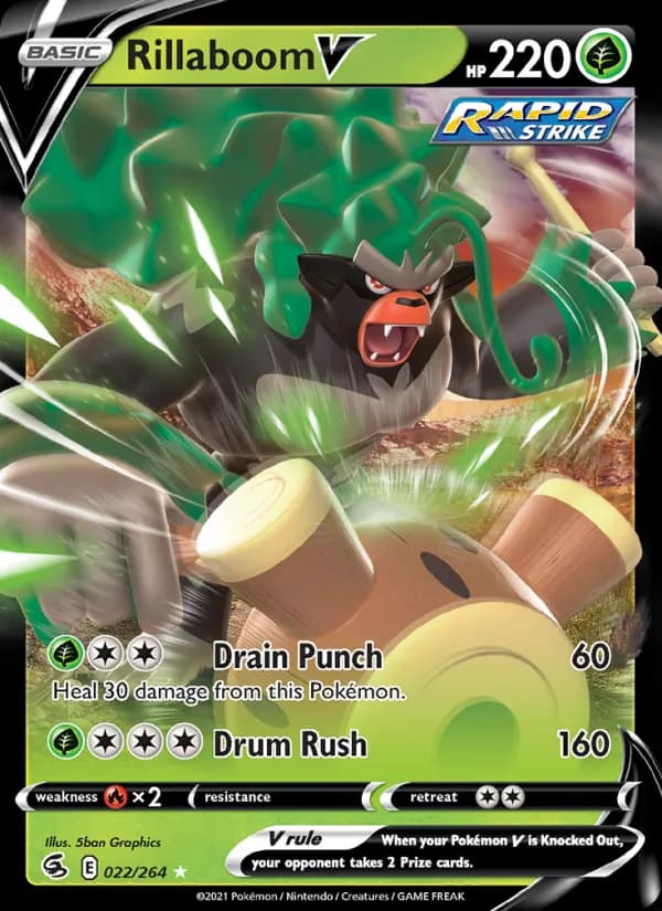Rillaboom V 22/264, Fusion Strike