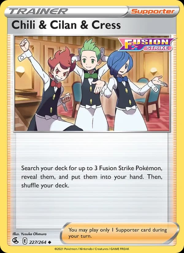 Chili & Cilan & Cress 227/264, Fusion Strike