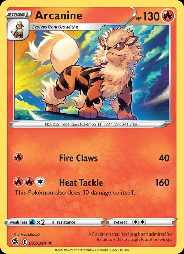 Arcanine 33/264, Fusion Strike