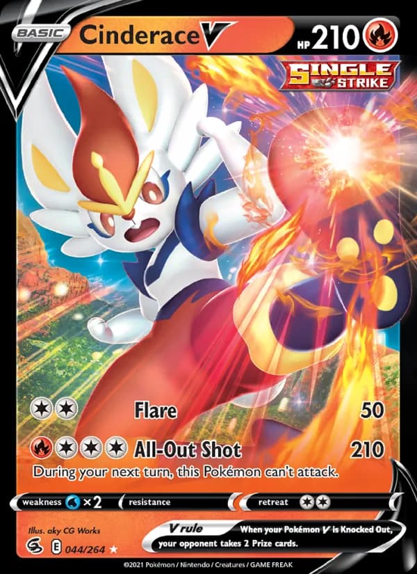 Cinderace V 44/264, Fusion Strike