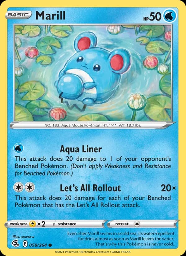 Marill 58/264, Fusion Strike